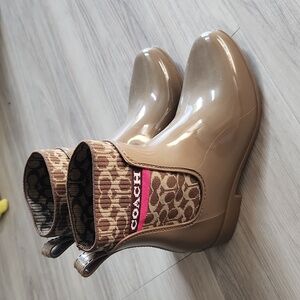 Coach rain boots